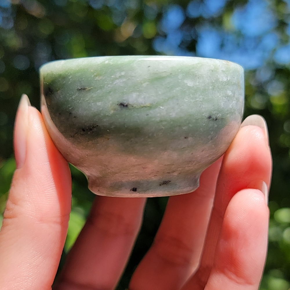 (#14) NEW 2" x 1.375" JADE BOWL